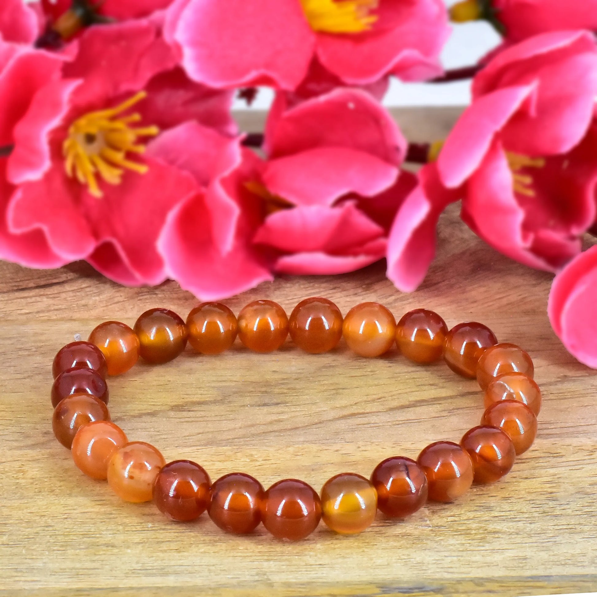 Red Aventurine Crystal Stone Bracelet for Passion and Empowerment 