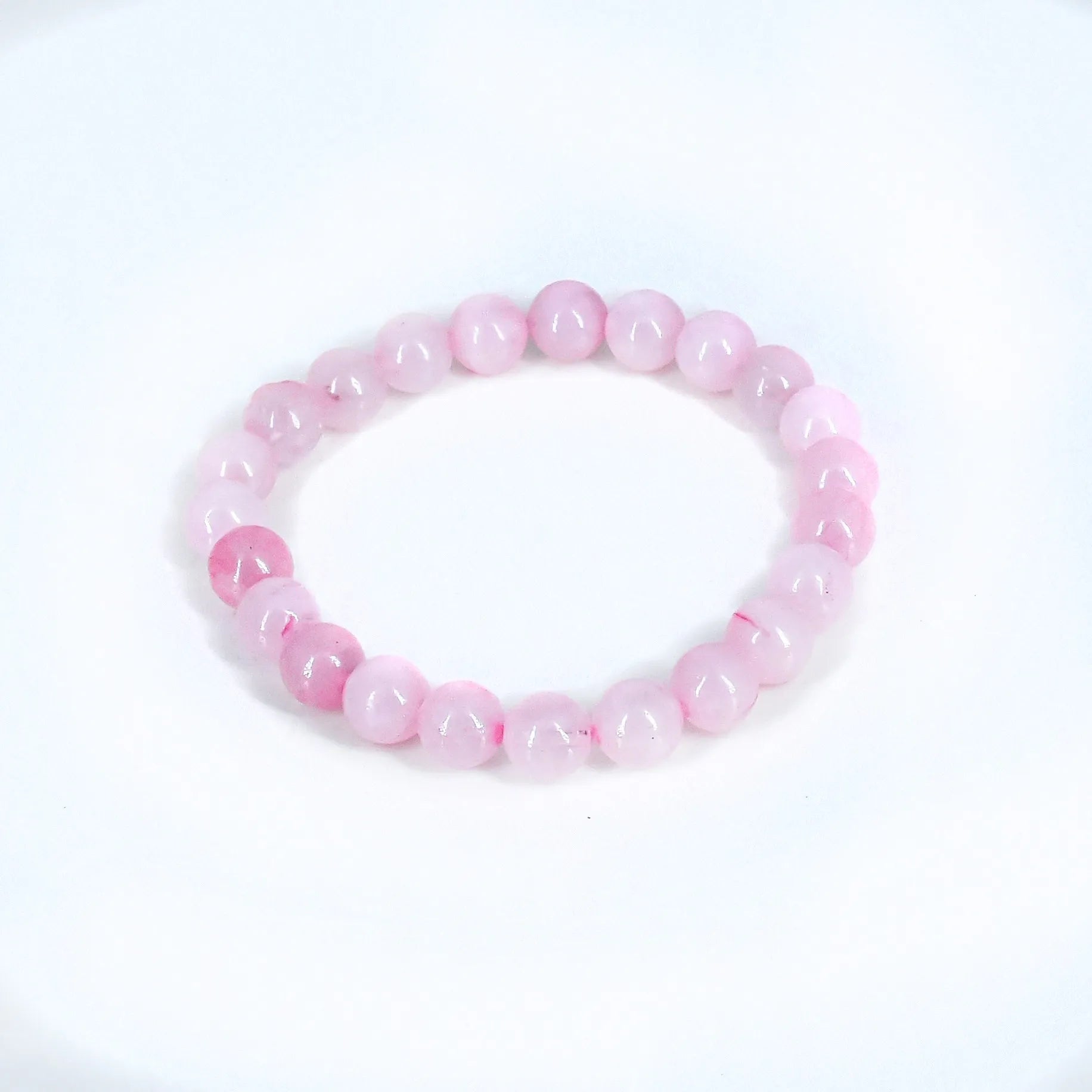 Rose Quartz Crystal Stone Bracelet for Love Relationship