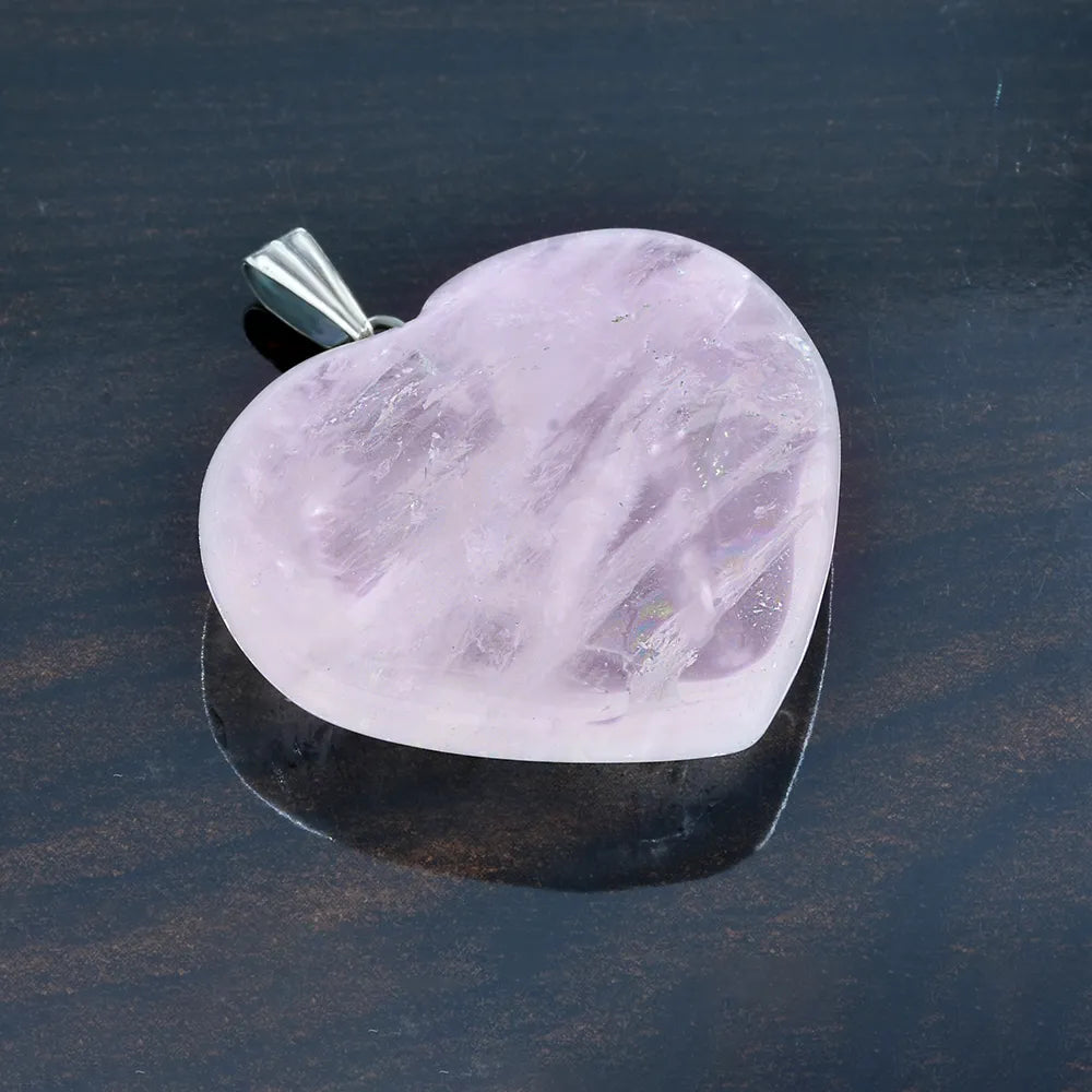 Rose Quartz Heart Pendent