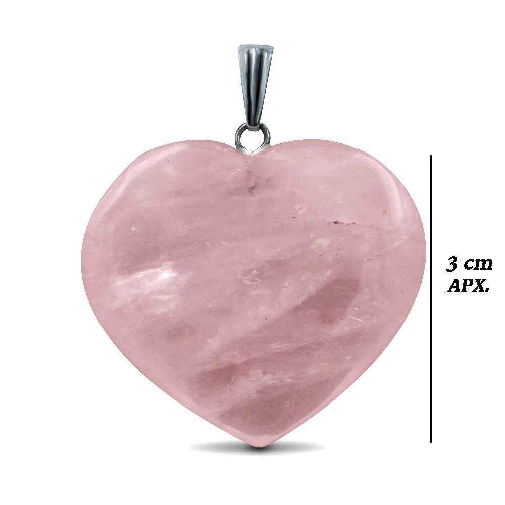 Rose Quartz Heart Pendent