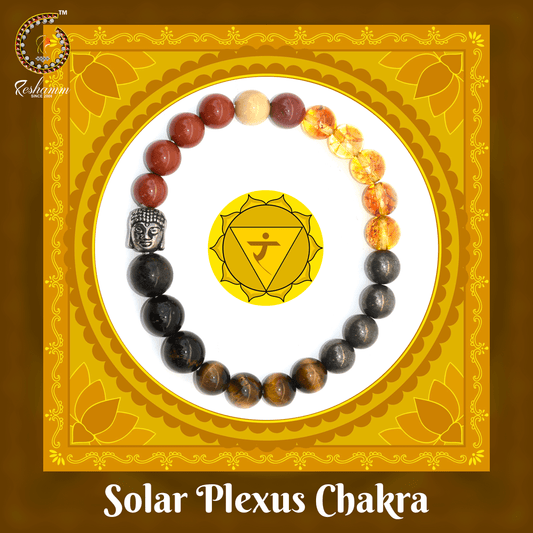Pre Energized Natural Solar Chakra Crystal stone bracelet with 8 mm Beads