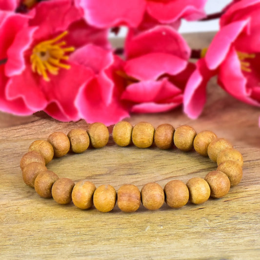 Sandlewood Crystal stone Bracelet for Meditation