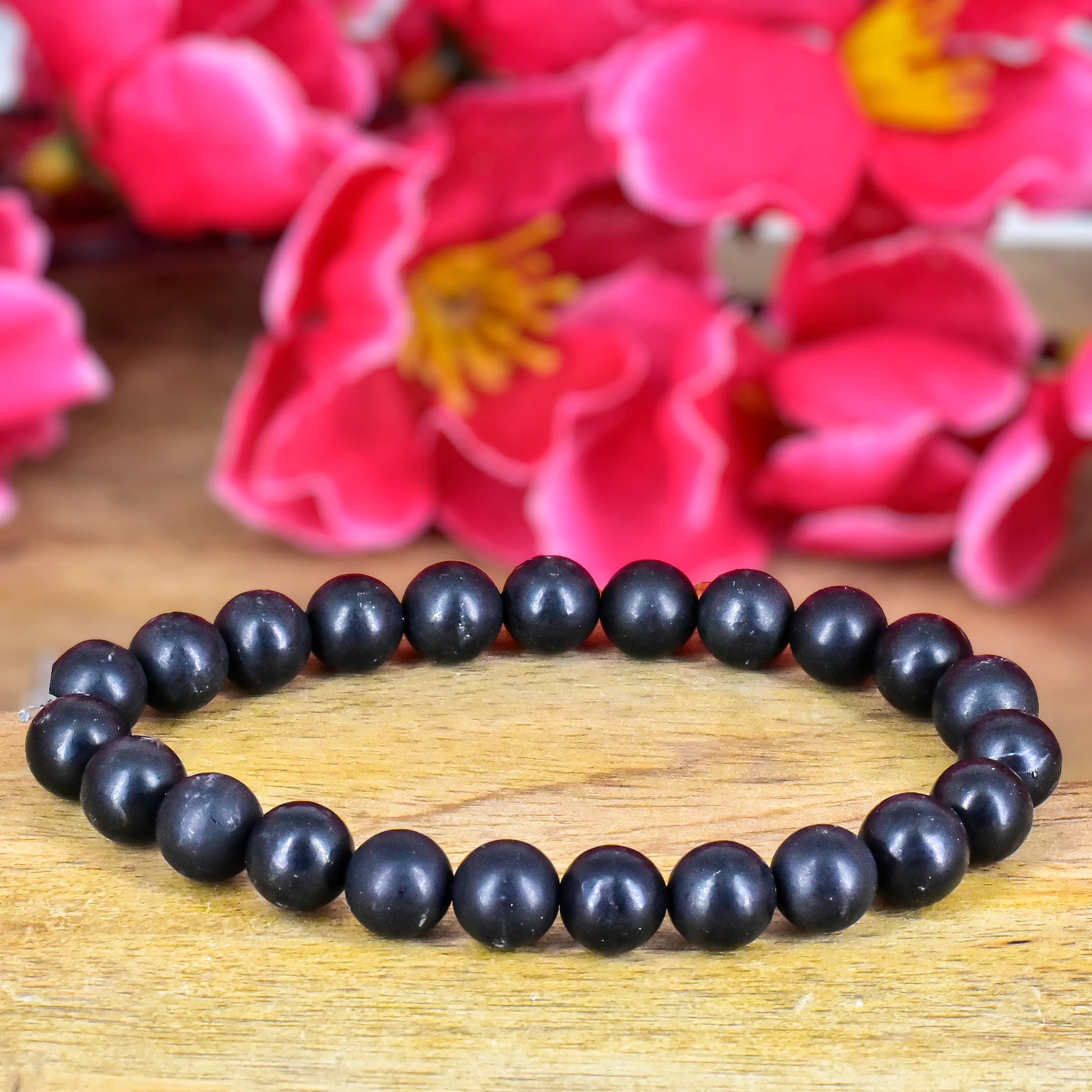 Shungite Crystal Stone Bracelet for Reiki Healing