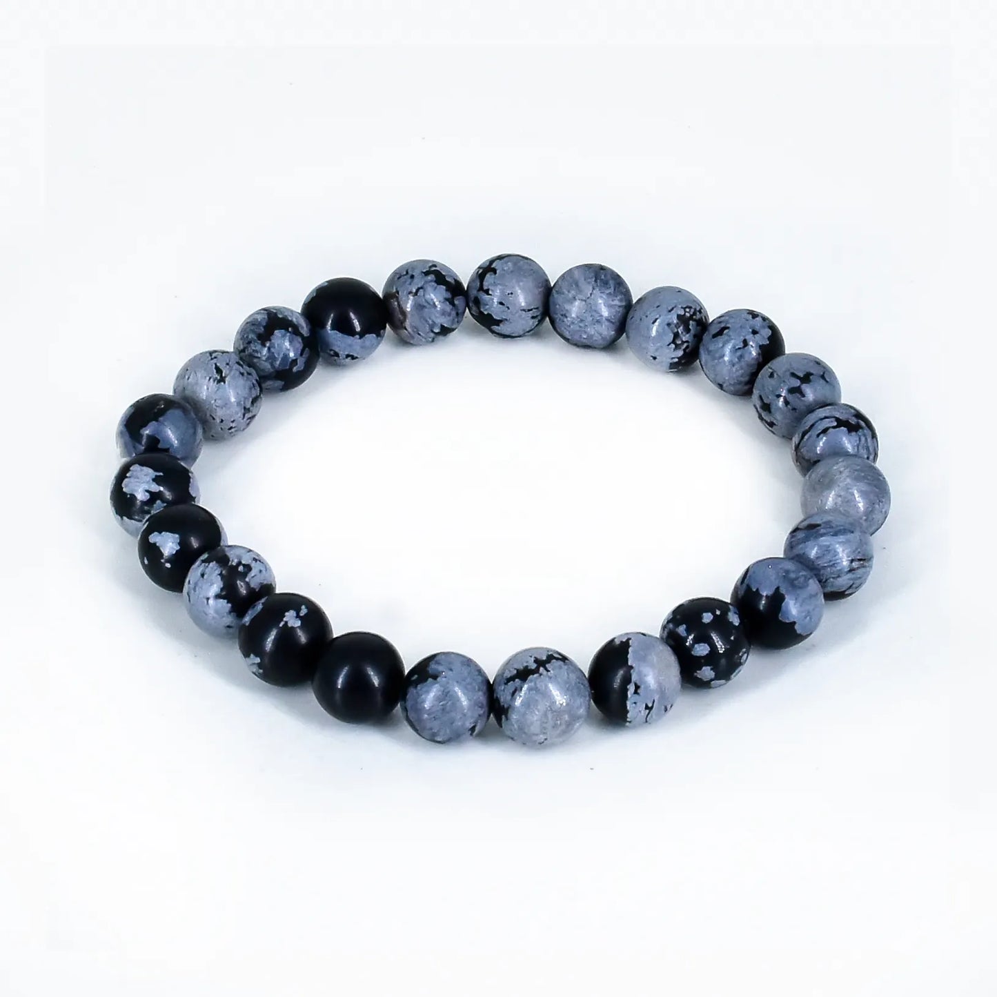 Snowflaxe Obsidian Crystal stone bracelet for Inner Transformation