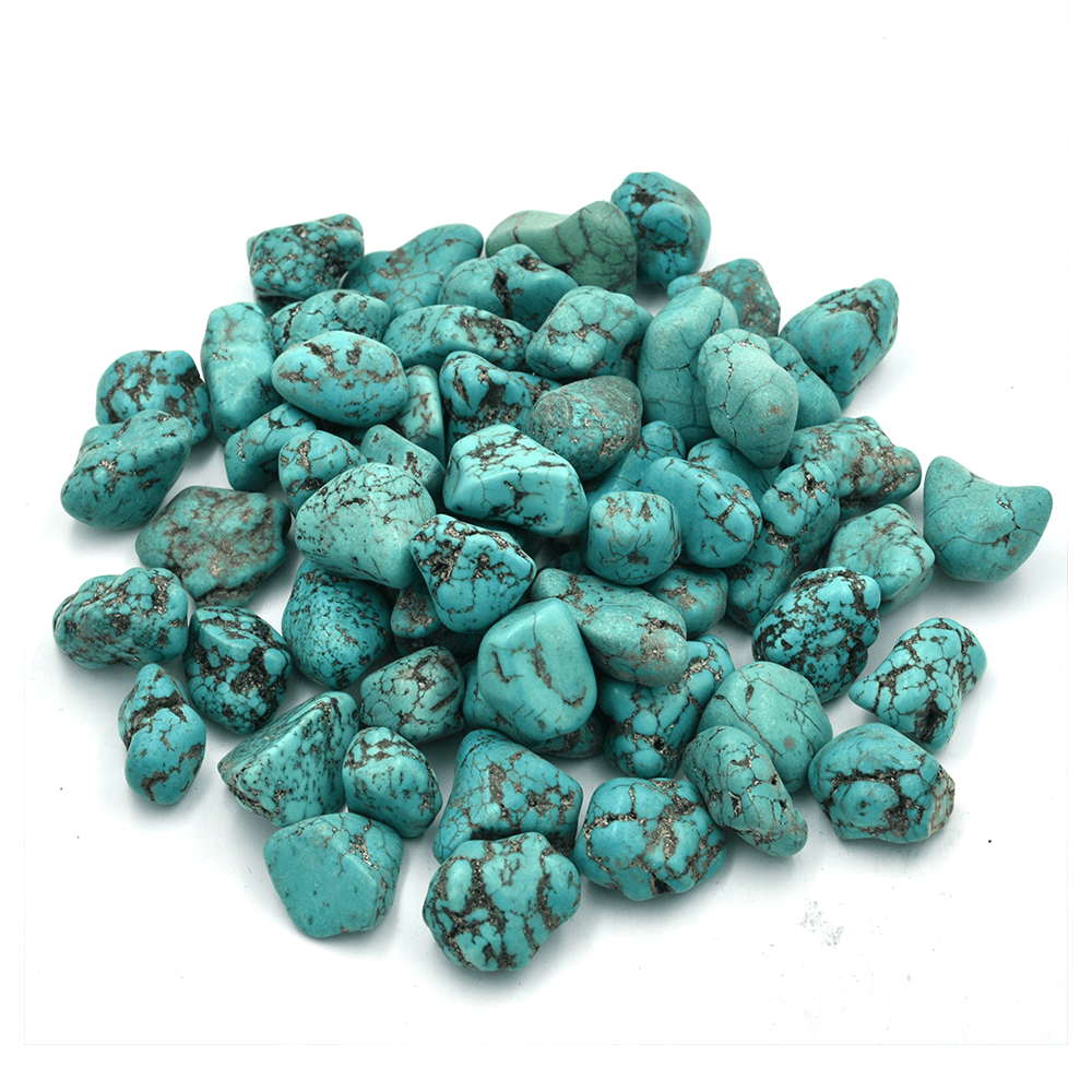 Natural Turquoise Raw Stone for Reiki Healing and Vastu Correction 50 Grams Stones Regular Crystal Stone  (Blue 50g)