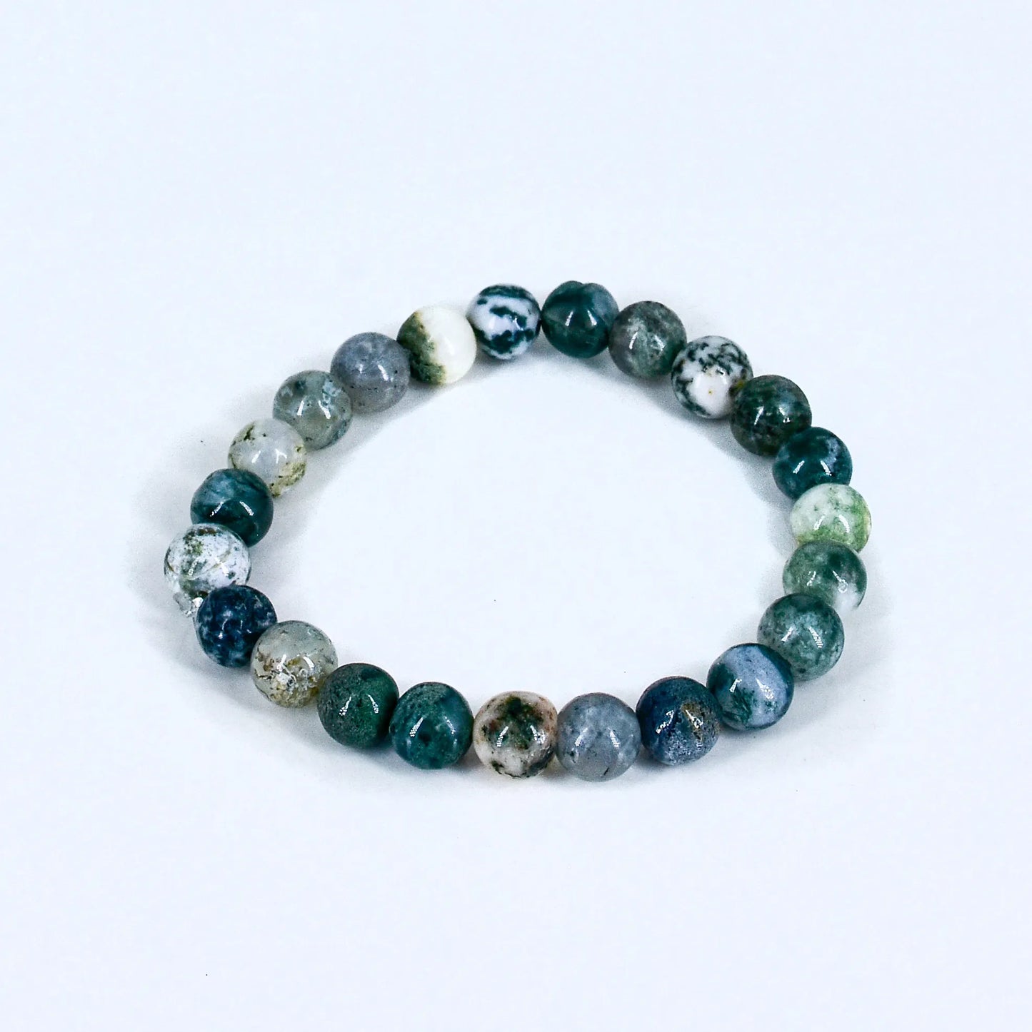 Tree Agate Green Crystal Stone Bracelet for Peace