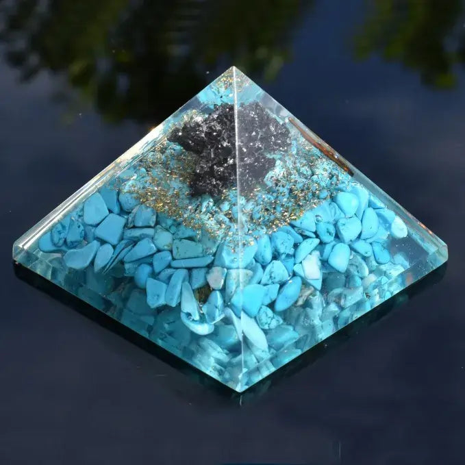 Turquoise Pyramid Turquoise Pyramid from Negative Energy by Reshamm – Reshamm Crystal Vastu