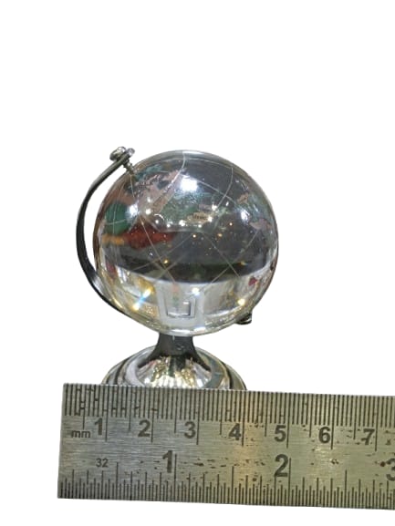 Glass Globe by Reshamm | Premium Crystal World Globe for Home & Office Decor | Vastu Globe for Career Growth & Success