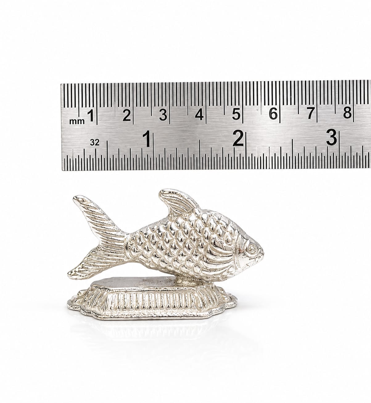 999 Silver Coated Fish for Vastu | Auspicious Silver Fish Showpiece for Wealth, Prosperity & Positive Energy | Premium Vastu Decor by Reshamm