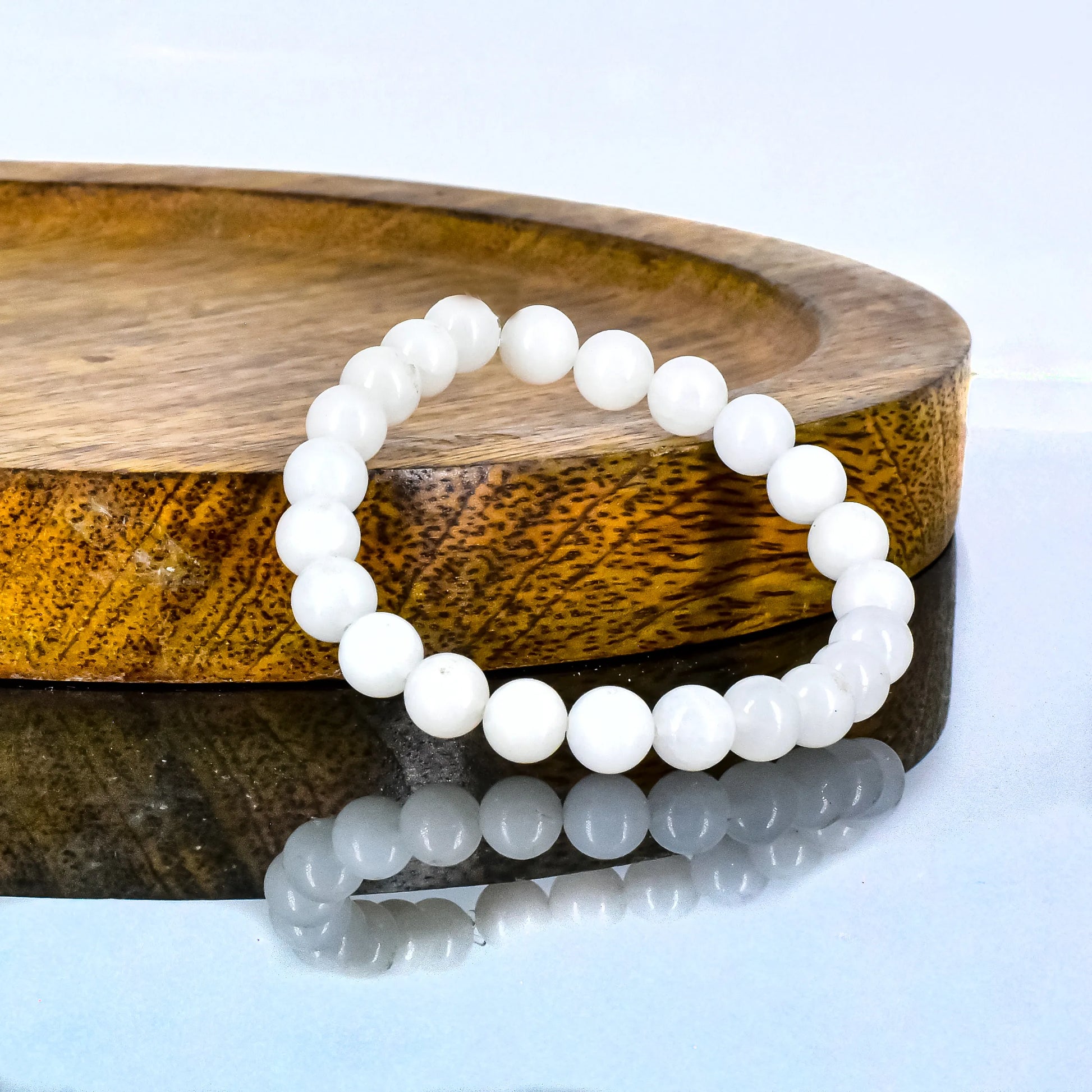 White Quartz Crystal Stone Bracelet for Reiki Healing