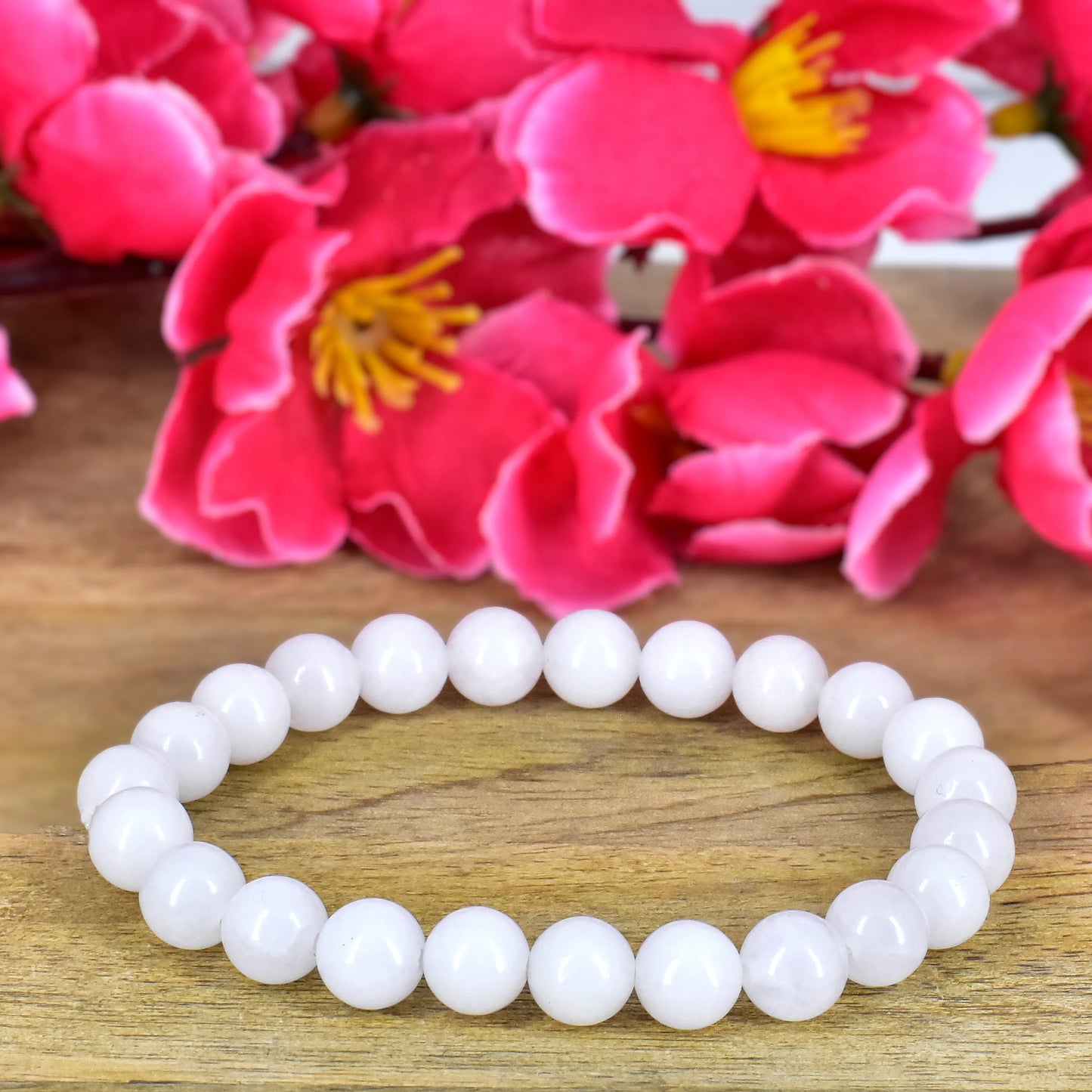 White Quartz Crystal Stone Bracelet for Reiki Healing