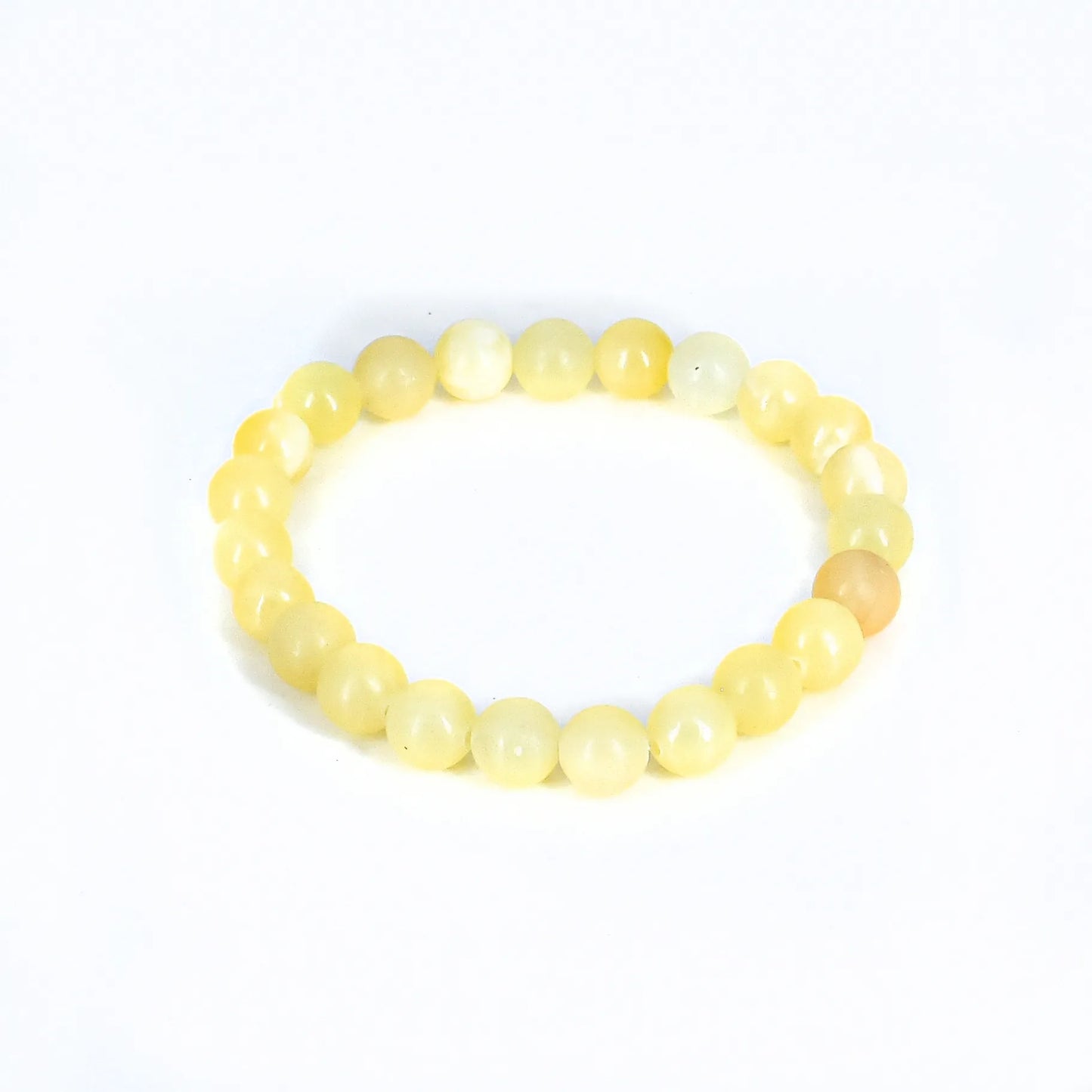 Yellow Calcite Crystal Stone Bracelet for Mental Clarity