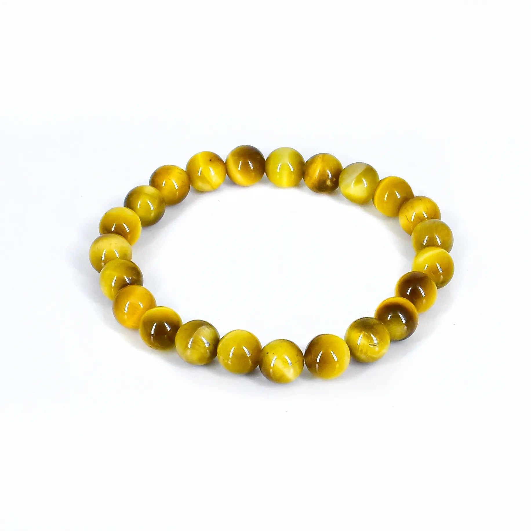 Yellow Cat's Eye Crystal Stone Bracelet for Foresight