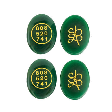 Green Jade crystal ,Switch Word & Zibu Symbol 808520741 (4 cm