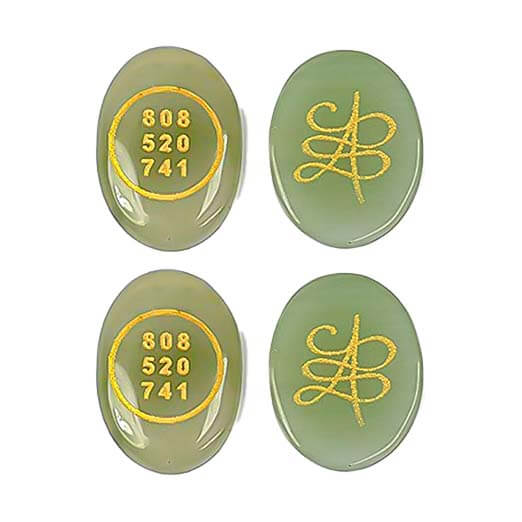 Green Aventurine Both Side Coin