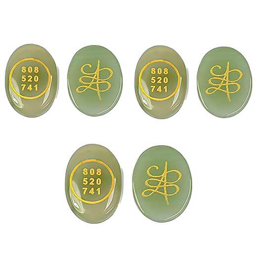 Green Aventurine Both Side Coin