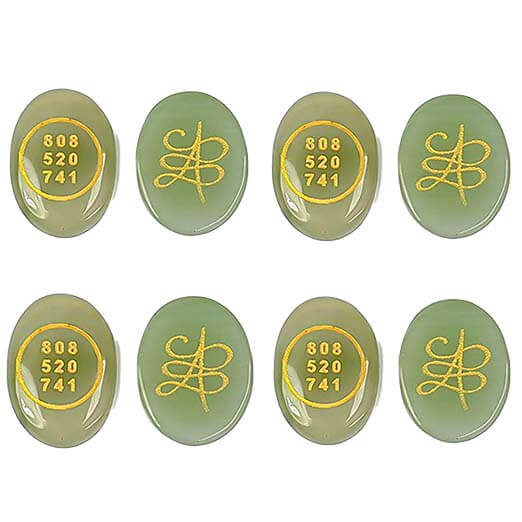 Green Aventurine Both Side Coin