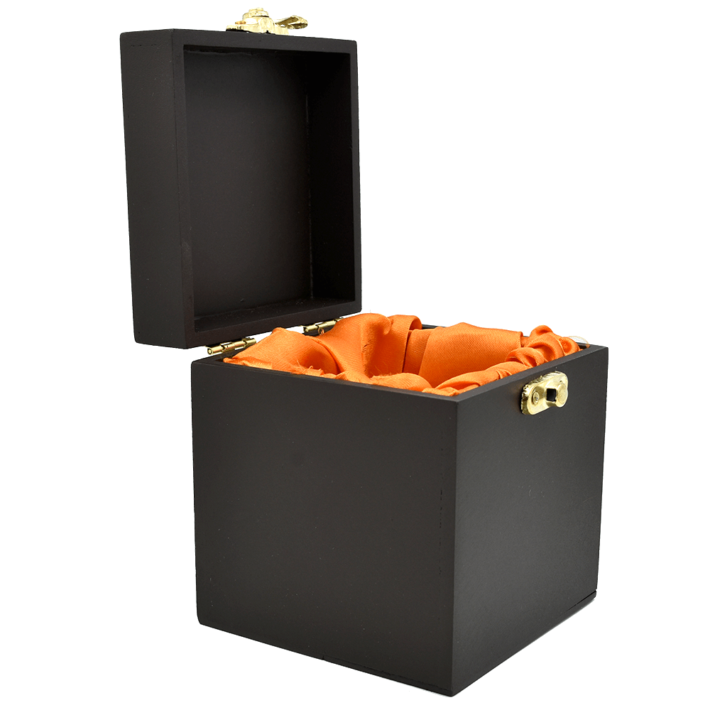 Pre-Energized BLACK OBSEDIAN BALL & AMETHYST PYRAMID With Gift Wooden Box Decorative Showpiece - 11 cm  (Crystal, Black)