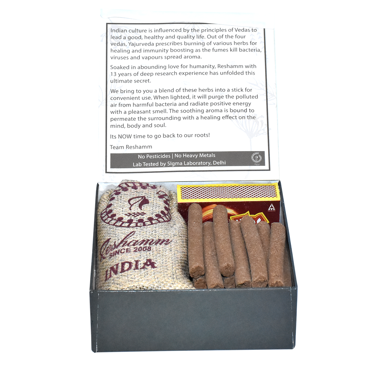 Vedic Guggul Sticks (Euro 27) made of Guggul & 26 Natural Herbs Powder. Festival gifts, Aroma Therapy, Positive vibes. Beautiful packaging. 30 sticks Pack.
