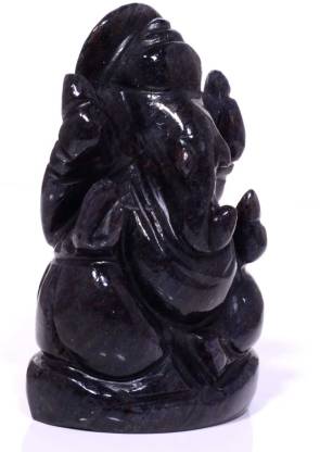 Shree Ganesha Handicraft & Artifact Showpiece, 5 cm (Stone, Dark Blue)