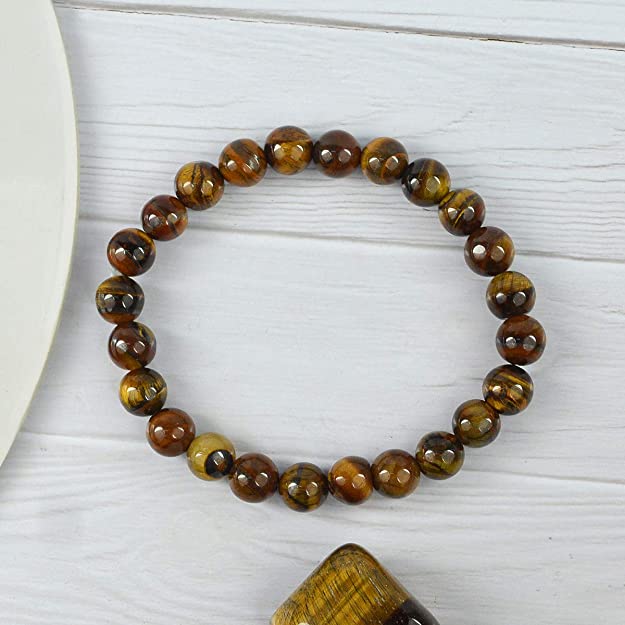 Tiger Eye Natural Unisex Crystal Stone Bracelet