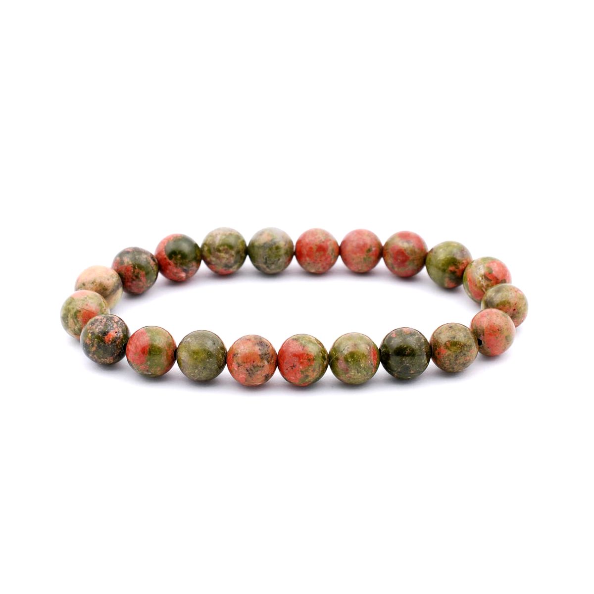 Unakite Unisex Natural Crystal Stone Bracelet